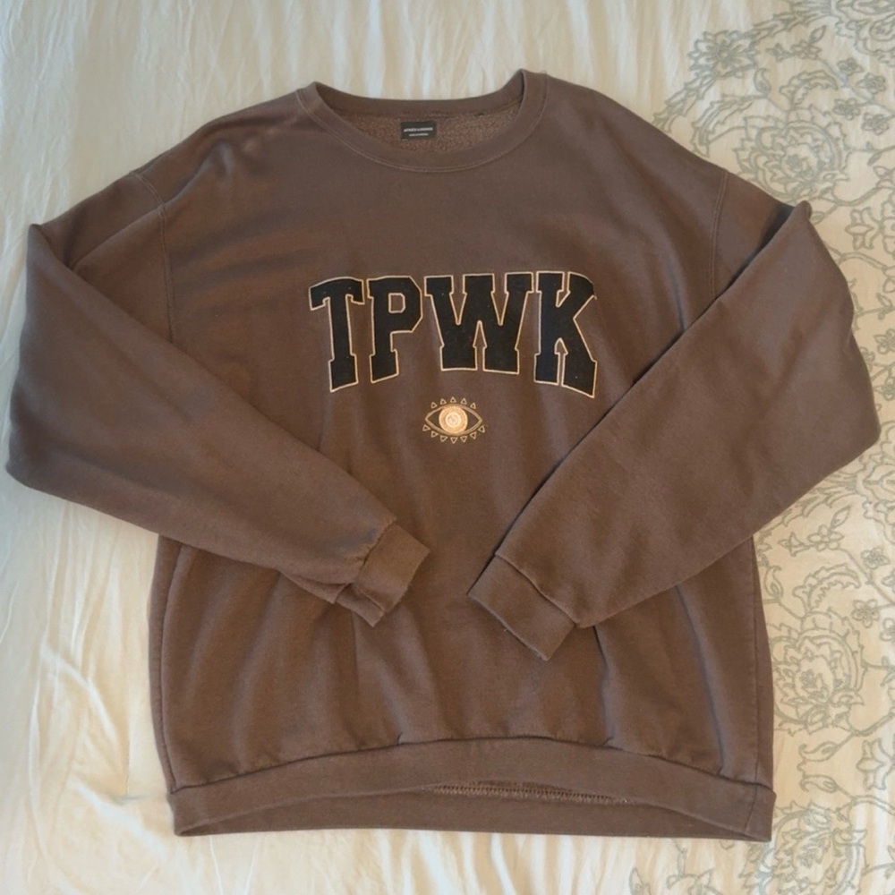 Harry Styles inspired Treat People With Kindness TPWK brown sweatshirt